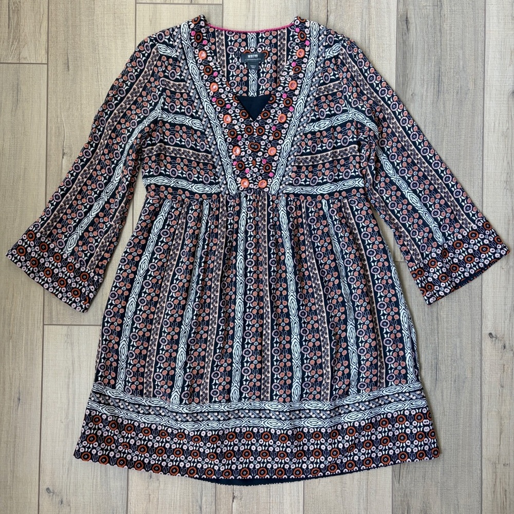 Anthropologie Maeve Naomi Tunic Dress with Pockets Sz S